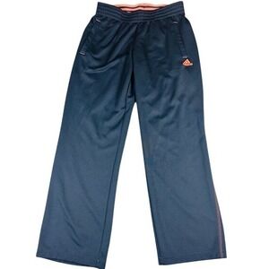 Adidas Training Pants Womens Medium Climalite‎ Navy Blue Coral Athletic Straight